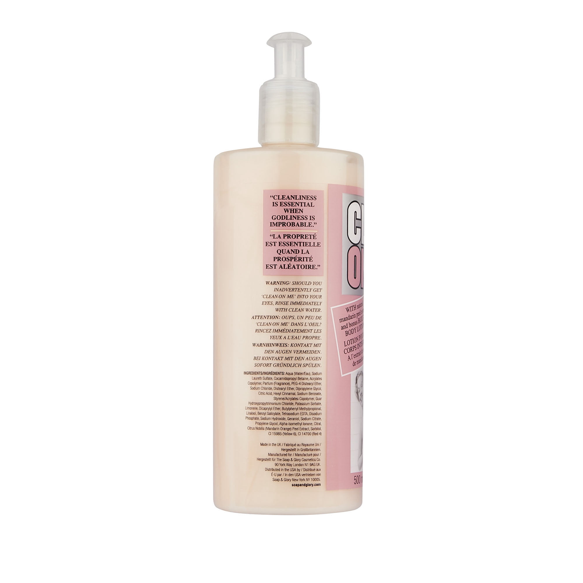 Soap & Glory Clean On Me Creamy Clarifying Shower Gel, 500ml