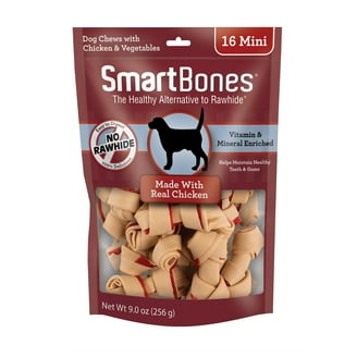 SmartBones Peanut Butter Twist Sticks for Dogs 50 Pack, Chew
