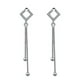 thumbnail image 1 of 2 uds joyería de cobre pendientes largos con forma hueca Simple borla, 1 of 2