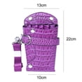 thumbnail image 2 of Bolsa de tijeras de cuero PU para salón, funda para tijeras de peluquería, bolsa de herramientas para estilista, 2 of 5
