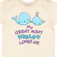 thumbnail image 4 of Inktastic My Great Aunt Whale-y Loves Me Boys or Girls Baby Bodysuit, 4 of 5