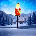 thumbnail image 5 of Outdoor Christmas Lights Solar Santa Resin Courtyard Lamp Holiday Garden Courtyard Lamp, 5 of 6