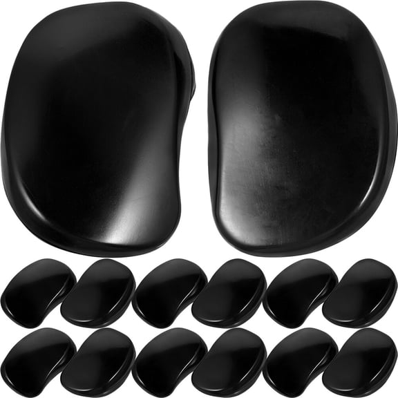 LEORX 20Pcs Ear Covers for Hair Dryer Black Plastic Ear Caps Lightweight and Easy to Wear