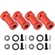 thumbnail image 1 of Adaptateur d'extension de moyeu hexagonal de roue de 12 mm et de 25 mm pour camion Traxxas Slash 4x4 1/10 (12 x 25 mm, rouge), 1 of 4