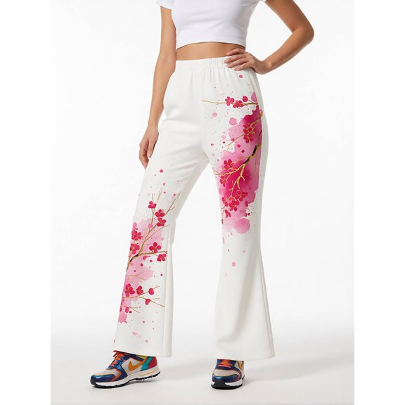 Comfortable Chic Flare Leggings for Girls Elastic-Waist Bell Bottoms Bootcut Trousers Young Girls Age 5-13