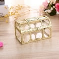 thumbnail image 3 of Vintage Transparent Keepsake Box, Rectangle Jewelry Display Organizer Box Vanity Lidded Box Home Decor Accent Decorative Box for Storage Trinket Rings, 3 of 8