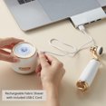 thumbnail image 5 of SALAV® Retro Edition Rechargeable Fabric Shaver and Lint Roller with 6-Blade Shaving System, Pearl, 5 of 18
