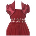 thumbnail image 3 of Toddler Girls Beautiful 2 Pieces Bolero Dress Rhinestones Shiny Holiday Flower Girl Dress Rose 2 (2J1K4S4), 3 of 5