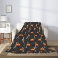 thumbnail image 7 of Halloween Blanket Throw Blanket for Couch Sofa and Bed, Halloween Funny Skull Pumpkin Halloween Plush Throw Blanket, Halloween Decor Fuzzy Cuteness Comfy Flannel Blanket, 7 of 7