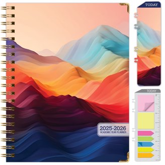 18 Month Planner 2025-2026 (July 2025 - Dec 2026) - Large Academic Weekly/Monthly Planner With Stickers, Tabs & Pocket