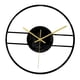 thumbnail image 1 of Relojes de pared Relojes silenciosos Decoración de pared para arte para dormitorio Cafetería Casa de campo Mesita de noche C Negro, 1 of 9