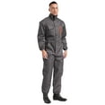 thumbnail image 3 of Zaldita Men's Zipper Mechanics Work Overalls Long Sleeve Waterproof Romper Jumpsuit Rainsuit Tall & Gray 170/L, 3 of 7