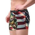 thumbnail image 2 of Lsque giant bass with big muscles Pattern Men’s Total Support Pouch Boxer Briefs, X-Temp Cooling, Moisture-Wicking Underwear, Regular, Long-leg and Trunk-X-Large, 2 of 5