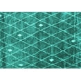 thumbnail image 1 of Ahgly Company Indoor Rectangle Persian Turquoise Blue Traditional Area Rugs, 2' x 4', 1 of 4