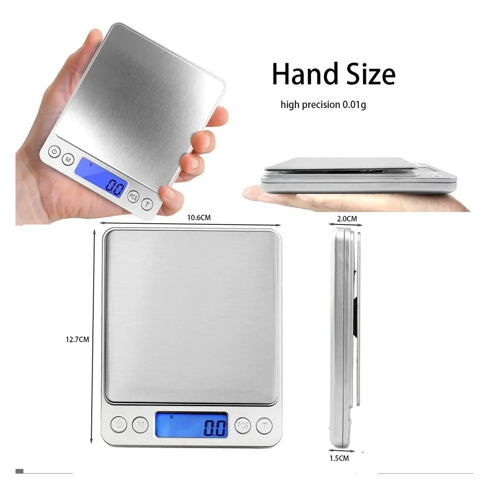 Digital Scales Balance Precision LCD Personal Jewelry Weighing Gram Pocket Coffee Scale for Kitchen ,High-Precision Weighing Technology