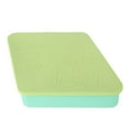 thumbnail image 4 of Silicone Pizza Pack Box Square Shape Heatable Resuable Pizza Storage Container for Picnics Light Green with Green Lid, 4 of 10
