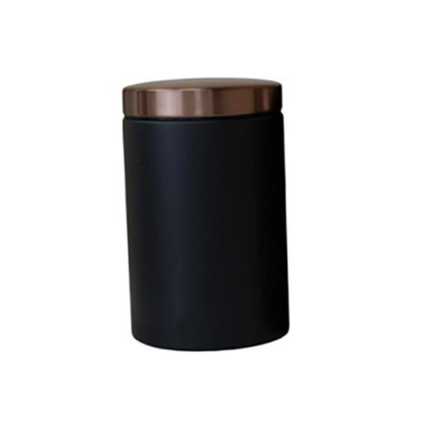 Juego de 3 uds de botes para té, azúcar, nueces secas, café, botellas de almacenamiento, bote de comida de hierro, encimera de cocina, Almacenamiento y organización del hogar Negro/Grande Toystoory HA066726-01