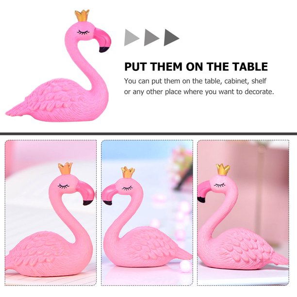 Sosoport 50pièces Mini Flamants Roses Résine Figurines De Flamant Statues pour Maison De Poupée Décorations Intérieures Ornements Miniatures Réaliste Sosoport 50pièces Mini Flamants Roses Résine Figurines De Flamant Statues pour Maison De Poupée Décorations Intérieures Ornements Miniatures Réaliste