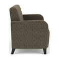 thumbnail image 2 of Siena Reception Reception Loveseat / Black Steel Legs / Brown / Brown, 2 of 5
