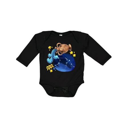 

Inktastic Aquarius Constellation Zodiac Sign Illustration Gift Baby Boy or Baby Girl Long Sleeve Bodysuit
