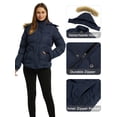 thumbnail image 5 of Wantdo Women's Winter Coat Waterproof Winter Jacket Hooded Cotton Puffer Jacket Navy M, 5 of 8