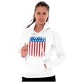 thumbnail image 3 of USA Vertical Distressed American Flag Hoodie Sweatshirt Women Men Brisco Brands M, 3 of 6
