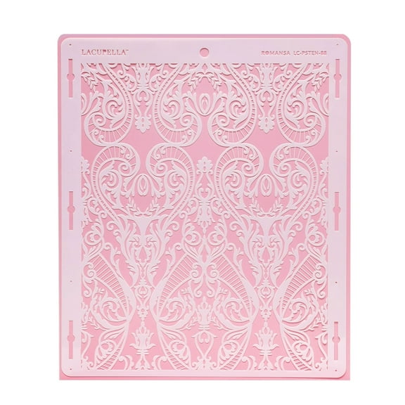 Lacupella Cake Stencil ROMANSA Lace Pattern