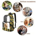 thumbnail image 4 of Xoenoiee Horse Sunflower Print Clear Backpack for School Girls, Heavy Duty PVC Transparent Bookbag for Kids Stadium Approved See Through Backpack Lightweight Schoolbag with Adjustable Strap, 4 of 7