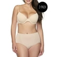 thumbnail image 2 of Cupid Women's 2-Pack Modern Light Shaping Briefs, Sizes S-2XL, 2 of 6