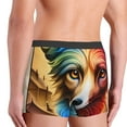 thumbnail image 3 of KLL Colorful Art Dog Men's Cotton Boxer Briefs Underwear-Large, 3 of 8