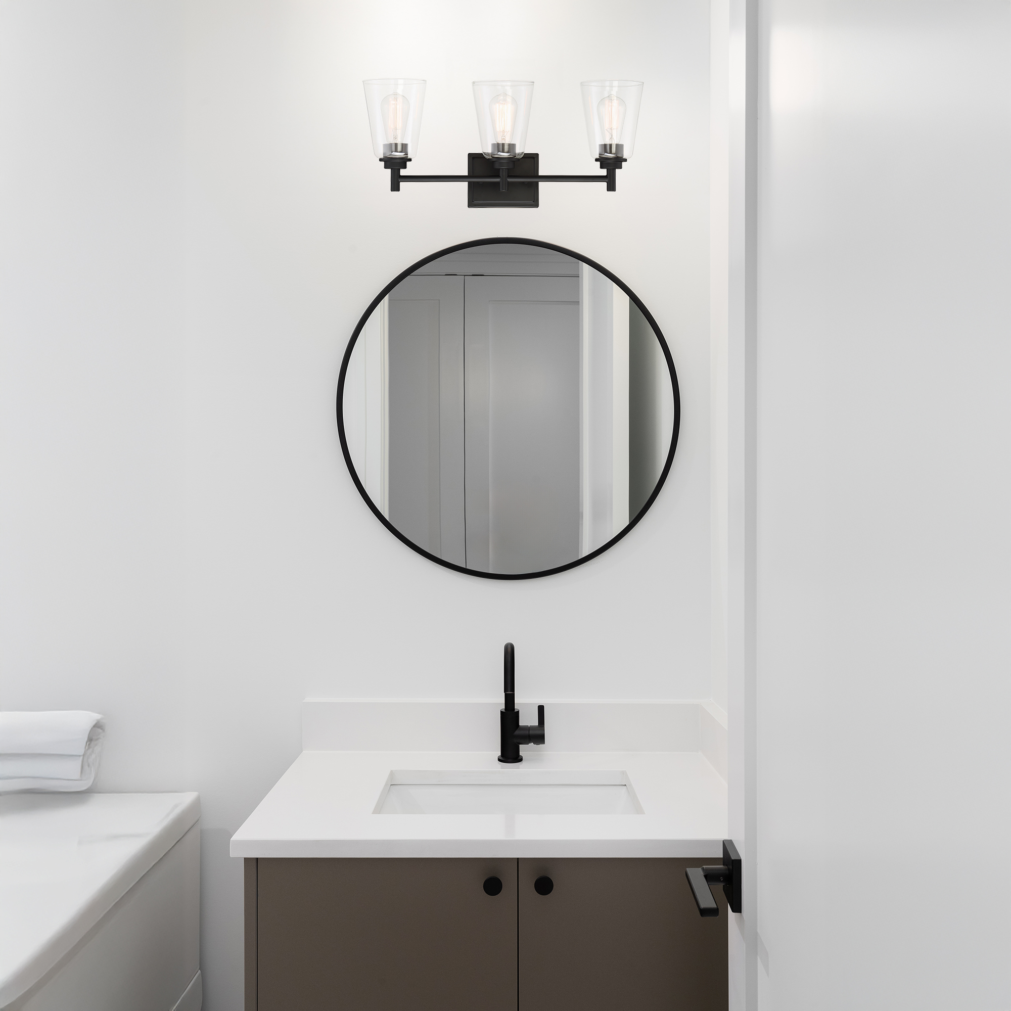 95703-MB-Designers Fountain-Westin - Three Light Bath Bar-Matte Black Finish