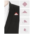 thumbnail image 3 of INSPIRE CHIC Father's Day Men's Floral Print Soft Pocket Squares 1 Pcs Red One Size, 3 of 5