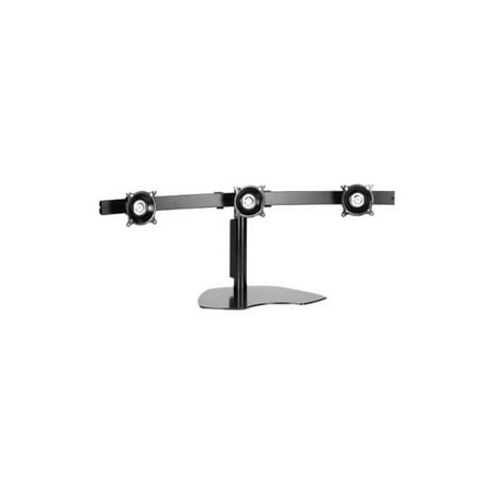 Screen Display Horizontal (Chief Triple Horizontal Table Stand KTP320B - Stand for 3 LCD displays - steel - black - screen)
