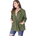 thumbnail image 3 of Chaqueutilitarcon cordón cuello alto talgrande pamujer Verde Ejercito XL, 3 of 6