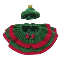 chaungfeng Christmas Goose Costume, Holiday Outfit for 23" Statue, Festive Bird Decor Set, For Patio, Garden, Yard