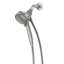 Attract With Magnetix 6-Spray 3.75 In. Single Wall Mount Handheld Adjustable Shower Head In Spot Resist Brushed Nickel