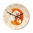 thumbnail image 1 of Punteros de aluminio de dibujos animados Reloj de pared con esfera de madera Movimiento sin tictac Reloj de sala de estar Dormitorio Methold JJ20451-02, 1 of 6