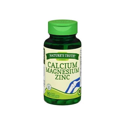 Korrupt Fejde Kammer 3 Pack Natures Truth Calcium Magnesium Zinc Plus Vitamin D3 Caplets 90 Each  - Walmart.com