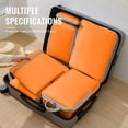 thumbnail image 2 of 5-Piece Travel Packing Cube Set for Women – Cosmetic, Toiletry & Shoe Organizer with Hanging Hook – Space-Saving Luggage Bags for Travel Orange, 2 of 6