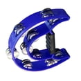 thumbnail image 2 of Musical Percussion Tambourine, Lightweight Sturdy Creativity And Imagination Inspiring Hand Tambourine Bell Handle Design Plastic  For Concert, 2 of 8