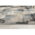 thumbnail image 6 of Well Woven Lellit Grey Golden Rust Abstract Geometric Squares Area Rug 9'3" x 12'6", 6 of 7