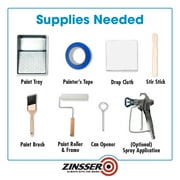 White, Zinsser Bulls Eye 1-2-3 Primer for All Surfaces Flat, 5 Gallon