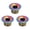 Colorful, variant on Nieyigj 3-Piece Aluminum Alloy M18 Mountain Bike Crank Screws, Standard Thread Crankset Cover Fixing Bolt Accessory, Black