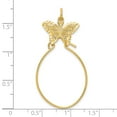 thumbnail image 3 of 10k Yellow Gold Filigree Butterfly charm, Alluring Charms for Bracelets and Necklaces Holder, 3 of 4