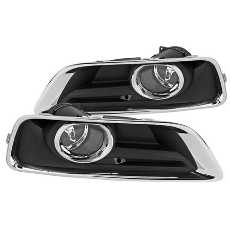 - Spec-D Tuning For 2013-2015 Chevy Malibu Clear Fog Lights Bumper Driving Lamps w/ Switch Left+Right 2014