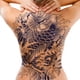 thumbnail image 5 of Pegatina Tatuaje Corporal Pez Koi Espalda Completa Cove Sea King 1 Uds. Demon Samurai Rojo, 5 of 9