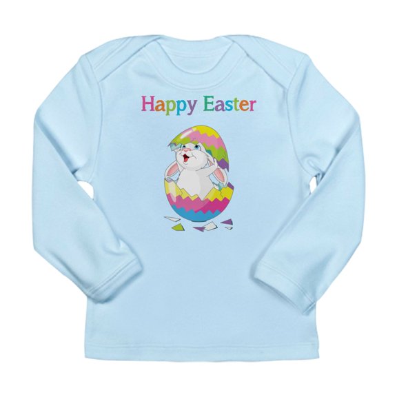 CafePress - Happy Easter Long Sleeve Infant T Shirt - Long Sleeve Infant T-Shirt