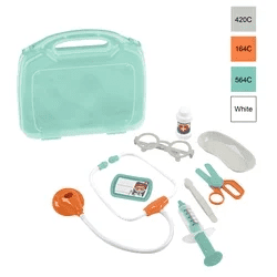 Kid Connection Doctor Case Pretend Play Set, 9 Pieces