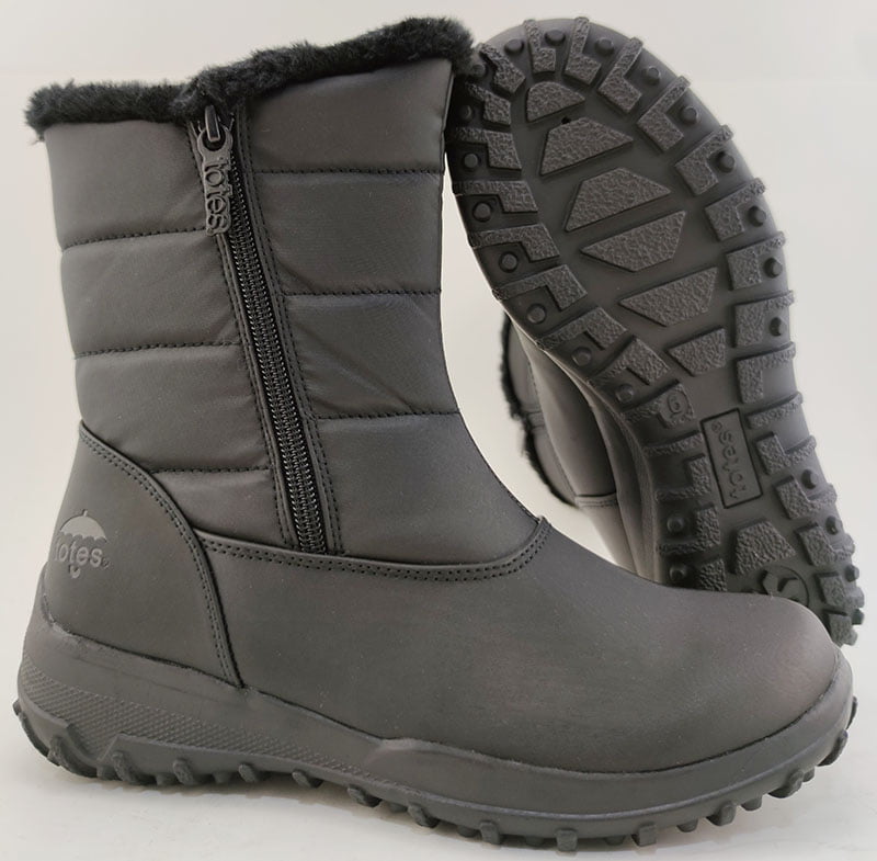 Black Comfortable Boot Women Lightweight High Rise Size 5-9.5 Winter Fall Women’s Work Hiking Boots Waterproof 