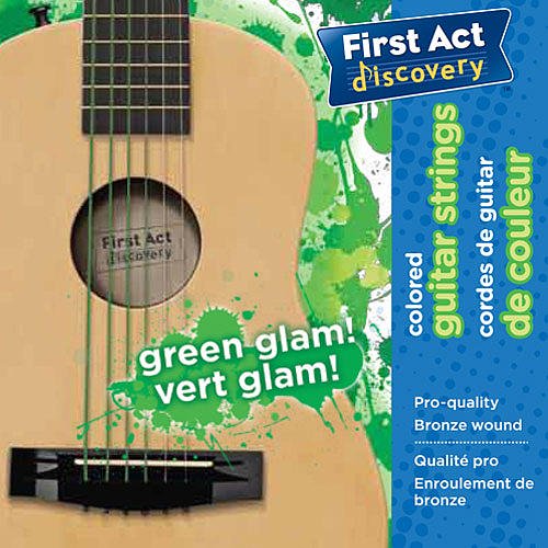 First Act Discovery Guitar Strings Green Glam